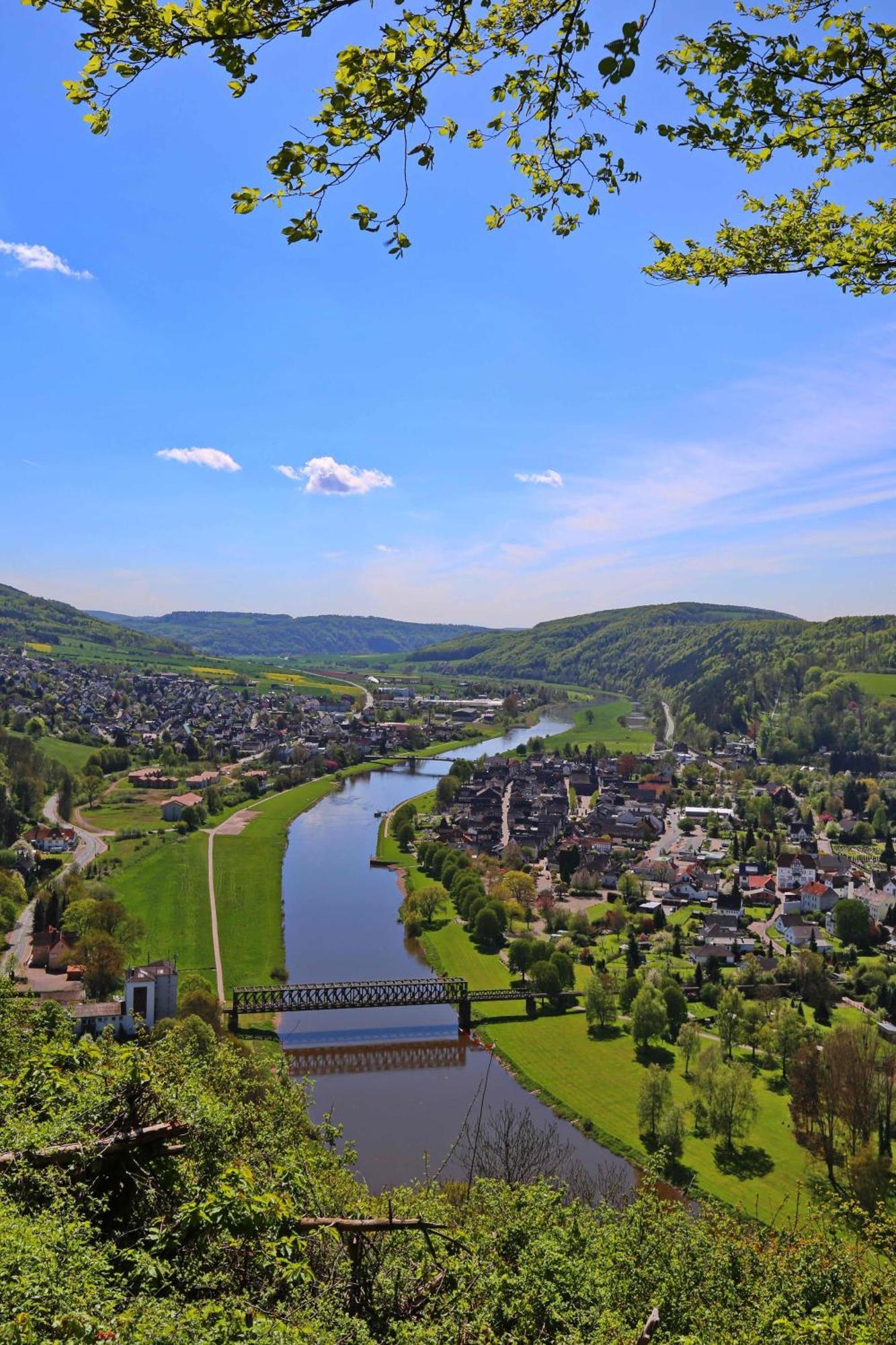 Ferienwohnungen Am Weserstrand Bodenwerder Exterior foto